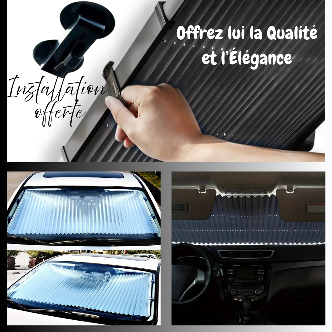 PARE-SOLEIL RÉTRACTABLE POUR PARE BRISE (Livraison 1500F)