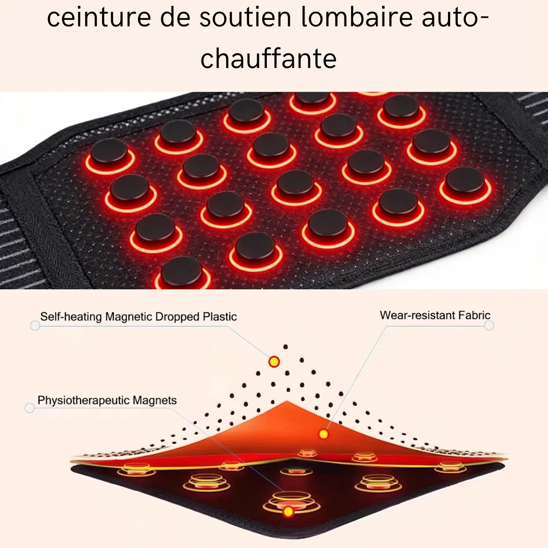 Ceinture chauffante pour douleur lombaire et dorsale