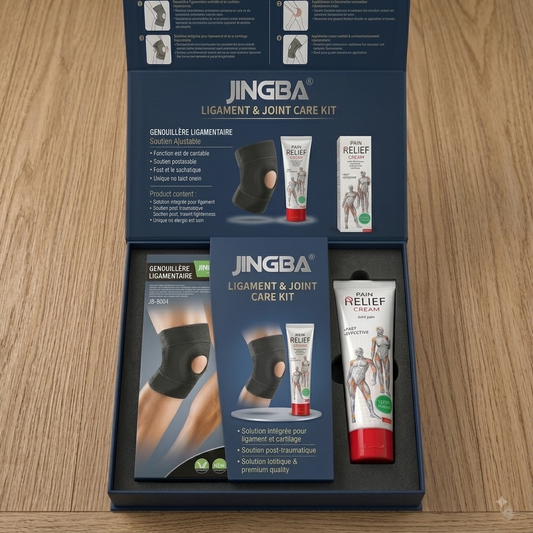 PACK MOBILITÉ TOTALE : Genouillère Ligamentaire Arthrose + Crème Rapid Relief ( Livraison Gratuite )