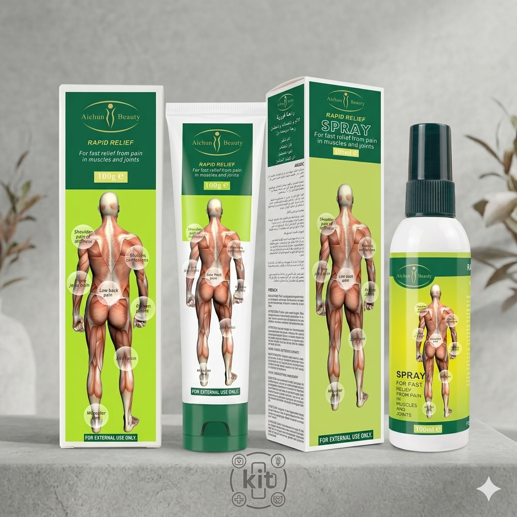 PACK MOBILITÉ TOTALE : Genouillère Ligamentaire Arthrose + Crème ou Spray Rapid Relief ( Livraison 1000F )